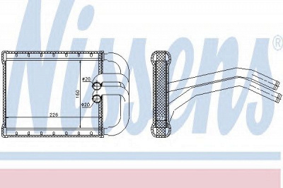 NISSENS 77535 -  Теплообменник, отопление салона