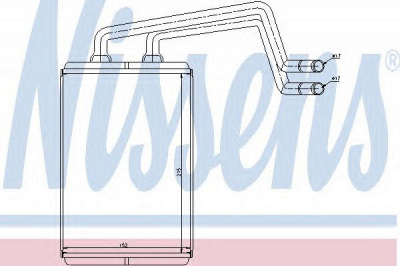 NISSENS 77612 -  Теплообменник, отопление салона
