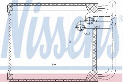 NISSENS 77632 -  Теплообменник, отопление салона