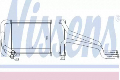 NISSENS 77652 -  Теплообменник, отопление салона