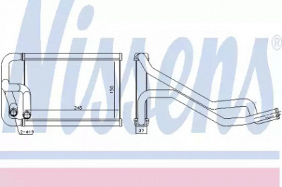 NISSENS 77656 -  Теплообменник, отопление салона