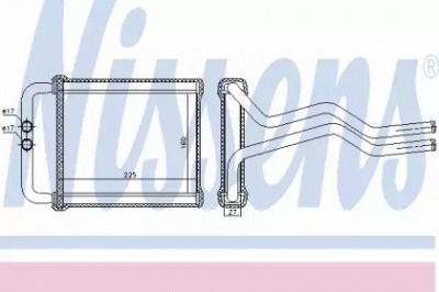 NISSENS 77657 -  Теплообменник, отопление салона