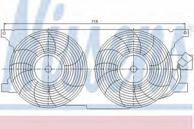NISSENS 85402 -  Вентилятор, конденсатор кондиционера