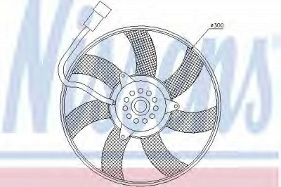 NISSENS 85617 -  Вентилятор, конденсатор кондиционера