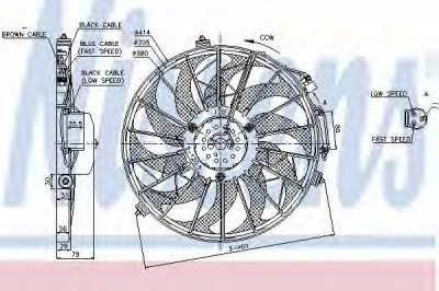 NISSENS 85648 -  Вентилятор, конденсатор кондиционера