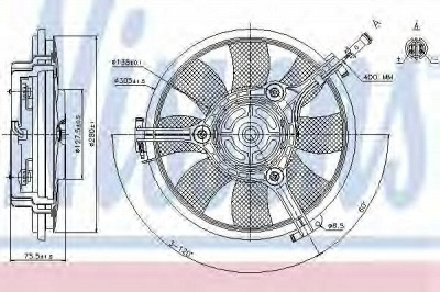 NISSENS 85691 -  ВЕНТИЛЯТОР, ОХЛАЖДЕНИЕ ДВИГАТЕЛЯ VW/AUDI/SKODA 95-