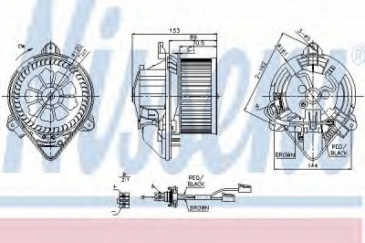 NISSENS 87053 -  Вентилятор салона