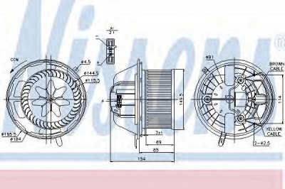 NISSENS 87062 -  Вентилятор салона