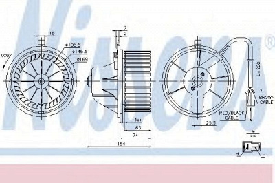 NISSENS 87068 -  Вентилятор салона