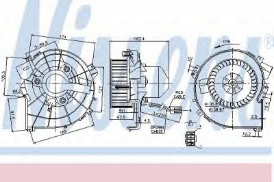 NISSENS 87080 -  Вентилятор салона