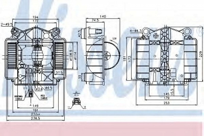 NISSENS 87110 -  МОТОР ОТОПИТЕЛЯ MB W221 05-