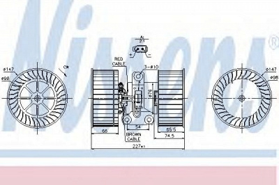 NISSENS 87114 -  Вентилятор салона