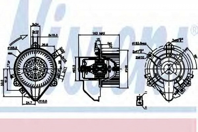 NISSENS 87131 -  Вентилятор салона