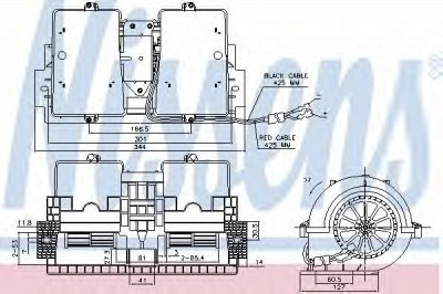 NISSENS 87140 -  Вентилятор салона