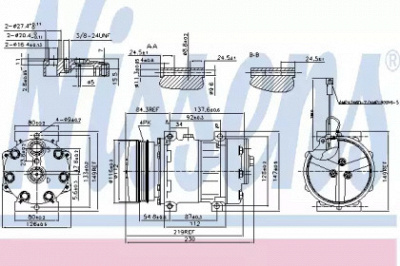 NISSENS 890016 -  Компрессор, кондиционер