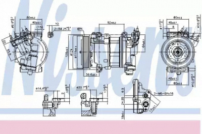 NISSENS 890051 -  Компрессор кондиционера