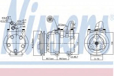 NISSENS 890059 -  Компрессор кондиционера
