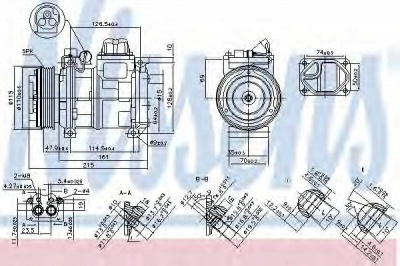 NISSENS 890093 -  Компрессор, кондиционер