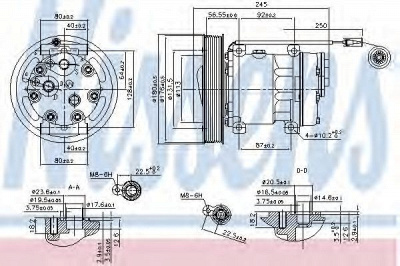 NISSENS 890114 -  Компрессор, кондиционер