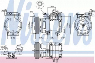 NISSENS 890129 -  Компрессор, кондиционер