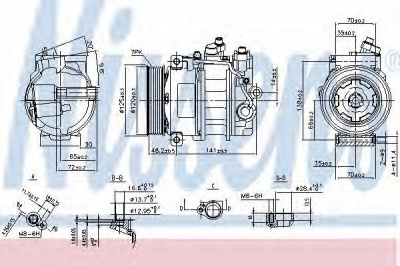 NISSENS 890140 -  Компрессор, кондиционер