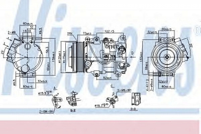 NISSENS 890141 -  Компрессор, кондиционер