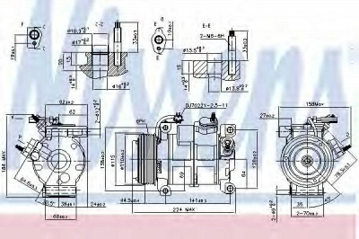 NISSENS 890169 -  Компрессор, кондиционер