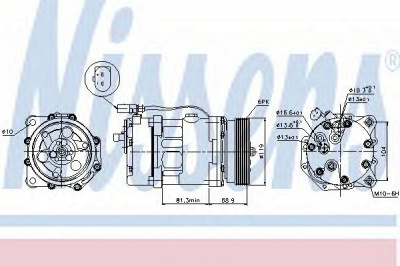 NISSENS 89021 -  Компрессор, кондиционер