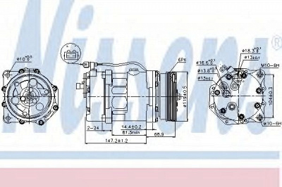 NISSENS 89025 -  Компрессор, кондиционер