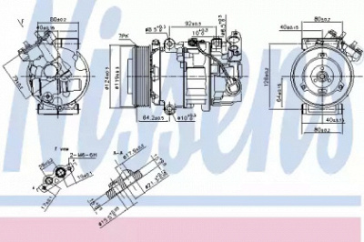 NISSENS 890299 -  Компрессор, кондиционер