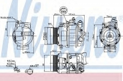 NISSENS 89033 -  Компрессор, кондиционер