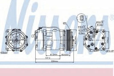 NISSENS 89044 -  Компрессор, кондиционер