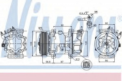 NISSENS 89053 -  Компрессор, кондиционер