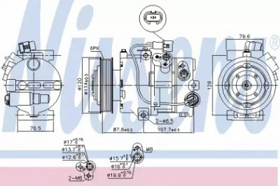 NISSENS 890563 -  Компрессор, кондиционер