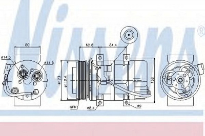NISSENS 89069 -  Компрессор, кондиционер