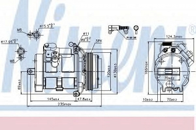 NISSENS 89081 -  Компрессор, кондиционер
