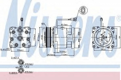 NISSENS 89083 -  Компрессор, кондиционер