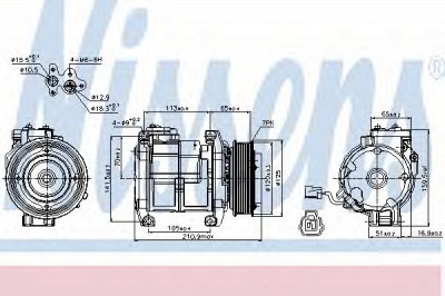 NISSENS 89084 -  Компрессор, кондиционер