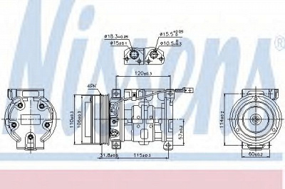 NISSENS 89099 -  Компрессор, кондиционер