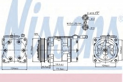 NISSENS 89110 -  Компрессор, кондиционер