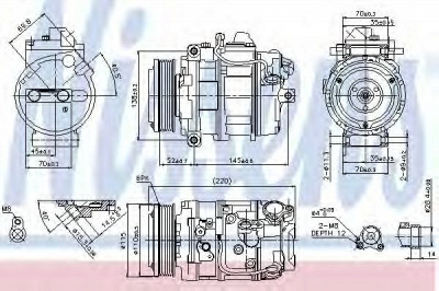 NISSENS 89114 -  Компрессор, кондиционер