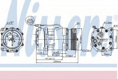 NISSENS 89118 -  Компрессор, кондиционер