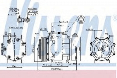 NISSENS 89120 -  Компрессор, кондиционер