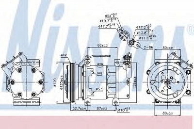 NISSENS 89127 -  Компрессор, кондиционер