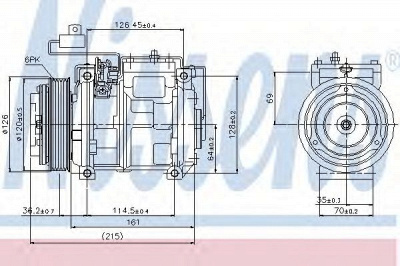 NISSENS 89132 -  Компрессор, кондиционер