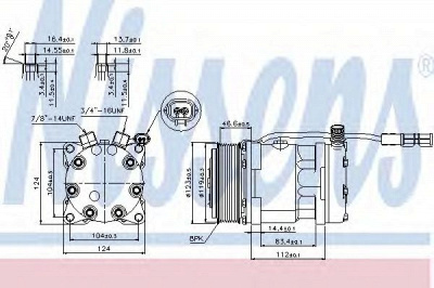 NISSENS 89139 -  Компрессор, кондиционер