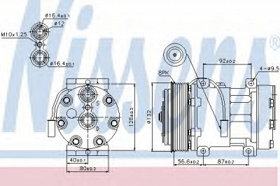 NISSENS 89140 -  Компрессор, кондиционер
