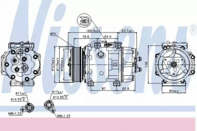 NISSENS 89143 -  Компрессор, кондиционер