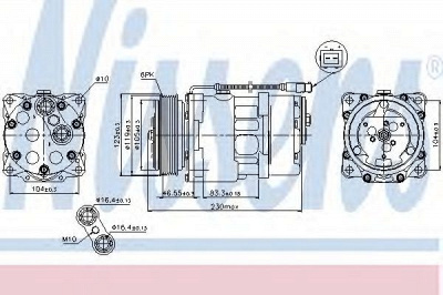 NISSENS 89192 -  Компрессор, кондиционер