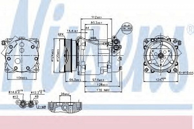 NISSENS 89203 -  Компрессор, кондиционер